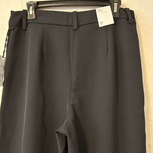 SOLD. NEW. Unused Black High Wasted Wide Leg Trousers. - Picture 4 of 7